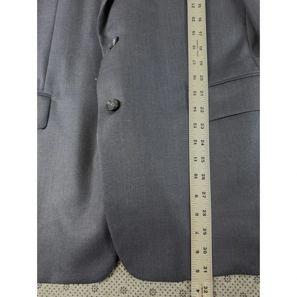 Hickey Freeman Blazer 42 R Dark Gray Boardroom Line Wool Cashmere Blend